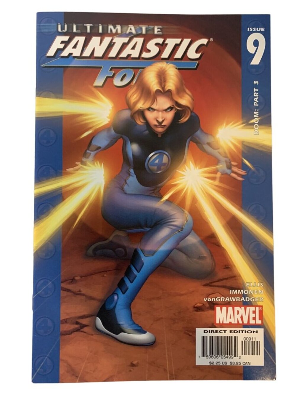 Ultimate Fantastic Four #9 Marvel 2004 Doom Pt 3 Ellis Immonen Direct VF/NM